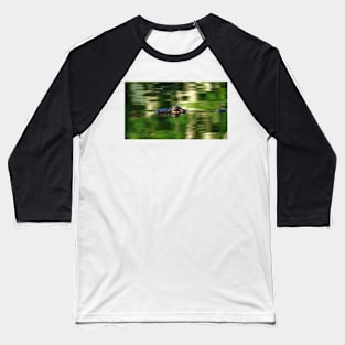 Alligator Under Water Baseball T-Shirt